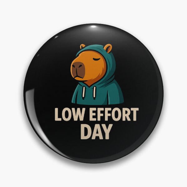Item preview, Low Effort Day – Chill Capybara Hoodie Design designed and sold by MOAVE-Design.