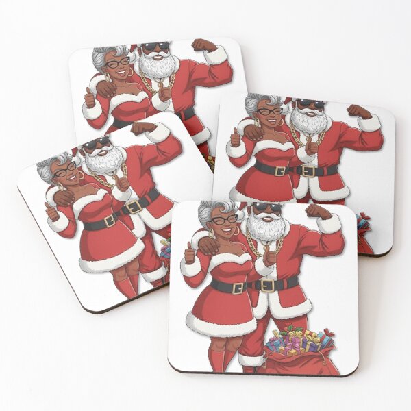 Item preview, Mr. and Mrs. Black Santa designed and sold by drcgraphics.