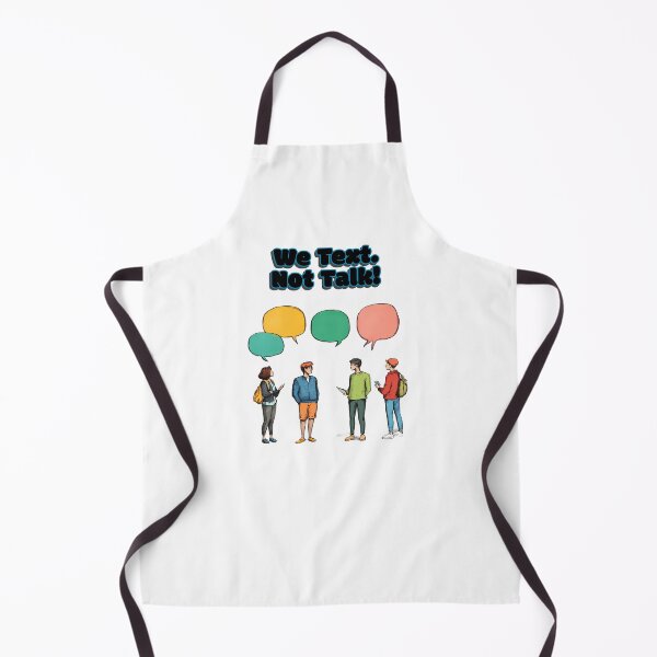 Item preview, "We Text, Not Talk", a playful, Shy But Witty typography text design. designed and sold by TR_fairydesigns.
