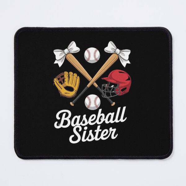 Item preview, Baseball Sister Coquette Bow Girls Cheer Baseball designed and sold by HaileyRobel.