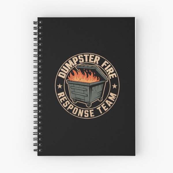 Item preview, Dumpster Fire Response Team Leader Emergency Flaming Trash Unit designed and sold by SkeletonsDanger.