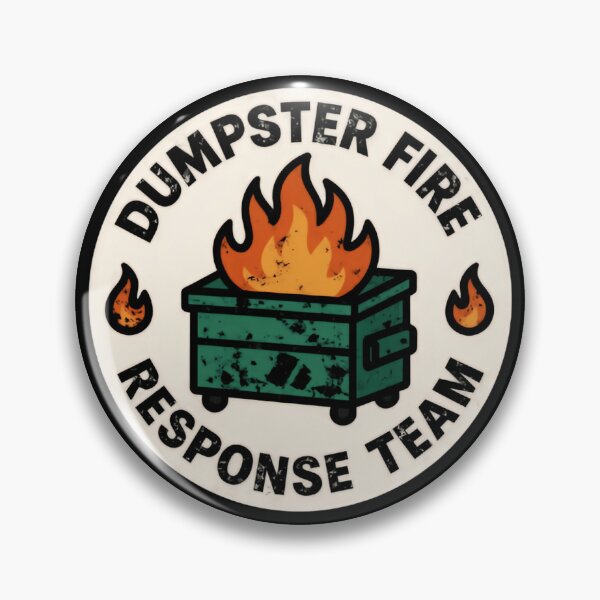 Item preview, Dumpster Fire Response Team Leader Maximum Garbage Crisis Taskforce designed and sold by SkeletonsDanger.