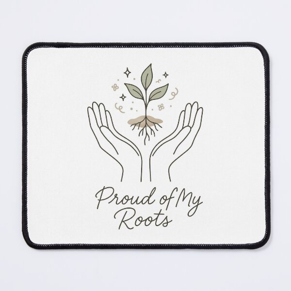 Item preview, Proud of My Roots - Minimalist Plant and Hands Empowerment Design designed and sold by inkoutninja.
