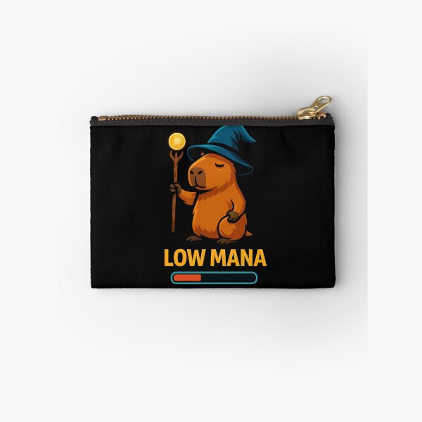 Item preview, Low Mana Capybara Wizard – Funny Gamer Magic Design designed and sold by MOAVE-Design.