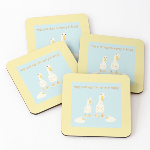 Item preview, Merry & Bright Festive Ducks designed and sold by LauraCoxArt.