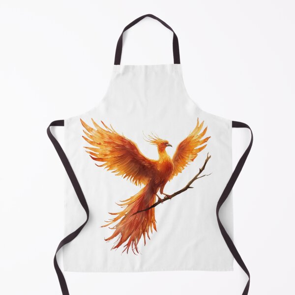 Item preview, Phoenix on a Branch, Majestic Winged Firebird Illustration designed and sold by Moodune.