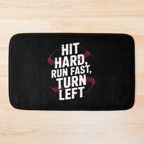 Item preview, Baseball Hit Hard Run Fast Turn Left Men Boys Kid Teen Youth designed and sold by AmparoBoyle.
