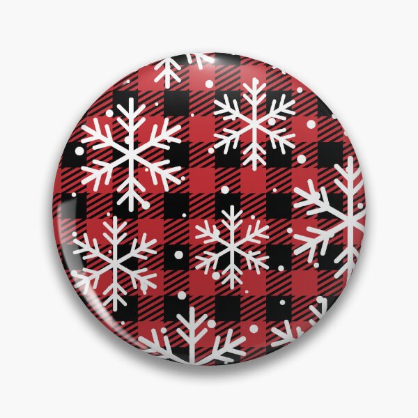 Artikelvorschau, Rote Tartan-Schneeflocken – Klassisches festliches Weihnachtsmuster entworfen und verkauft von StudioWhitworth.