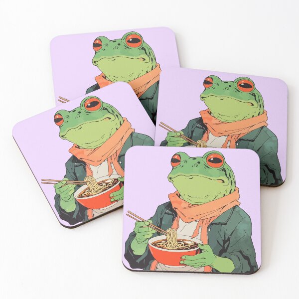 Item preview, Frog with ramen designed and sold by Darklexert.
