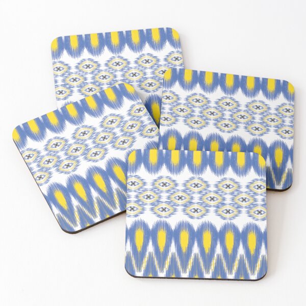 Item preview, Seamless Ikat Blue and Yellow designed and sold by ChaReePat.