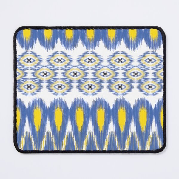 Item preview, Seamless Ikat Blue and Yellow designed and sold by ChaReePat.