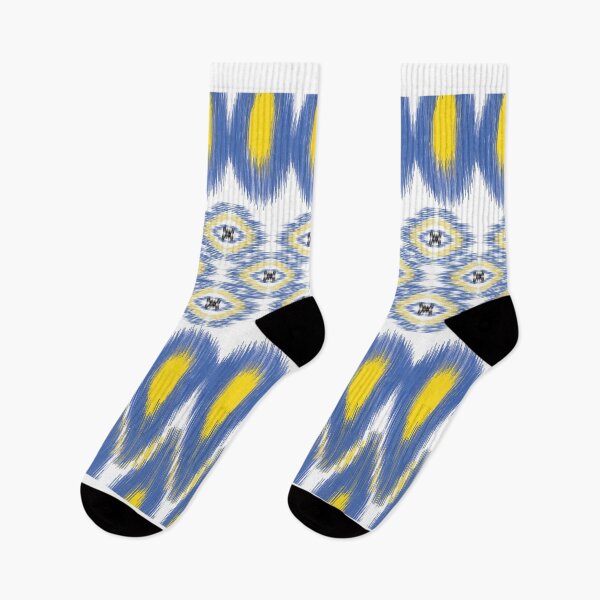 Item preview, Seamless Ikat Blue and Yellow designed and sold by ChaReePat.