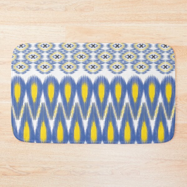 Item preview, Seamless Ikat Blue and Yellow designed and sold by ChaReePat.