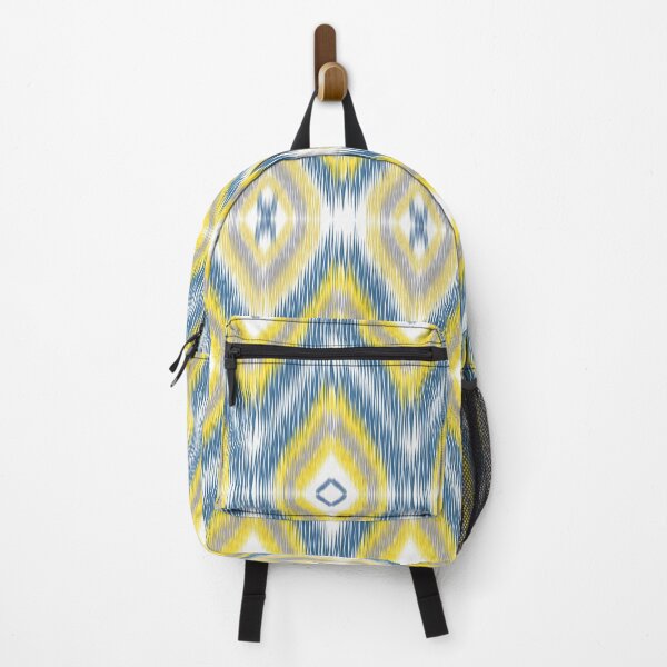 Item preview, Seamless Ikat Yellow and Blue designed and sold by ChaReePat.
