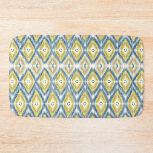 Item preview, Seamless Ikat  Yellow and Blue designed and sold by ChaReePat.