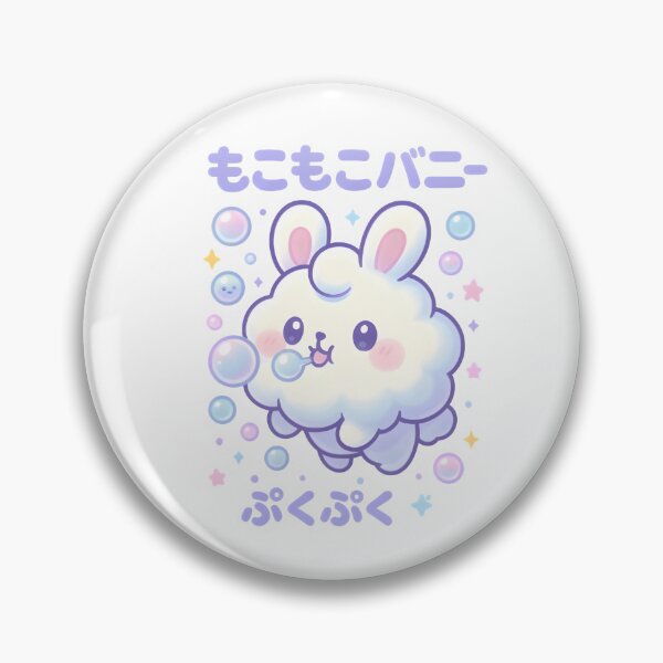 Item preview, Kawaii Bubble Cloud Bunny – Cute Pastel Bunny Cloud Blowing Bubbles designed and sold by Snackwear Apparel.