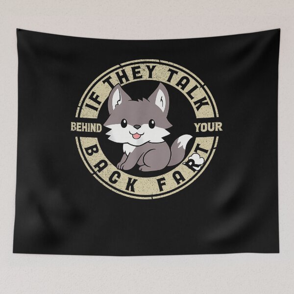 Item preview, Cute Wolf Fart Joke T-Shirt designed and sold by LarryMBrown.