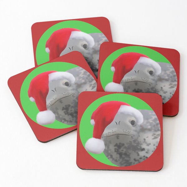 Item preview, Leopard seal santa designed and sold by GivernyKate.