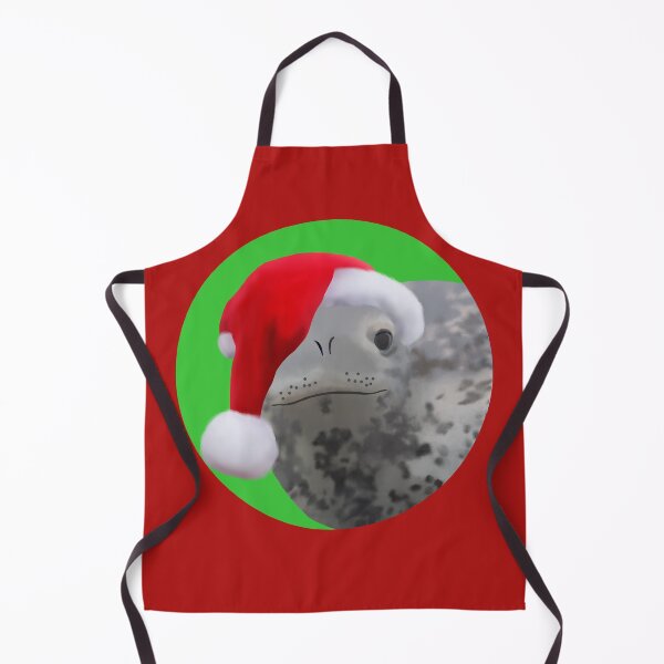 Item preview, Leopard seal santa designed and sold by GivernyKate.