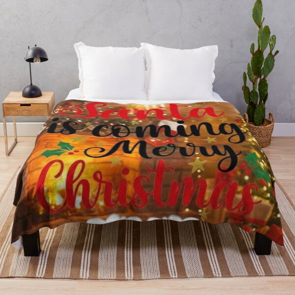 Item preview, Santa is Coming Merry Christmas Festive Cute Typography Art designed and sold by anandsiva2703.