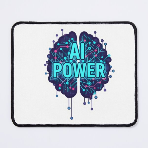 Item preview, AI Power - Futuristic Brain Circuitry Sticker | Artificial Intelligence Tech Design designed and sold by ARStickablestu.