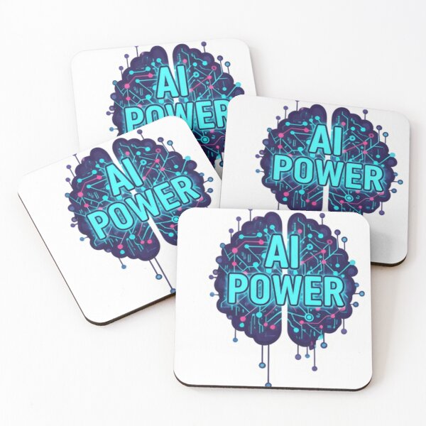 Item preview, AI Power - Futuristic Brain Circuitry Sticker | Artificial Intelligence Tech Design designed and sold by ARStickablestu.