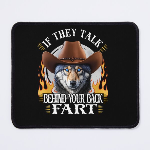 Item preview, Cowboy Wolf Fart Joke T-Shirt designed and sold by LarryMBrown.