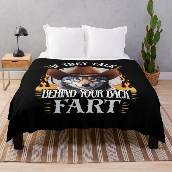Item preview, Cowboy Wolf Fart Joke T-Shirt designed and sold by LarryMBrown.