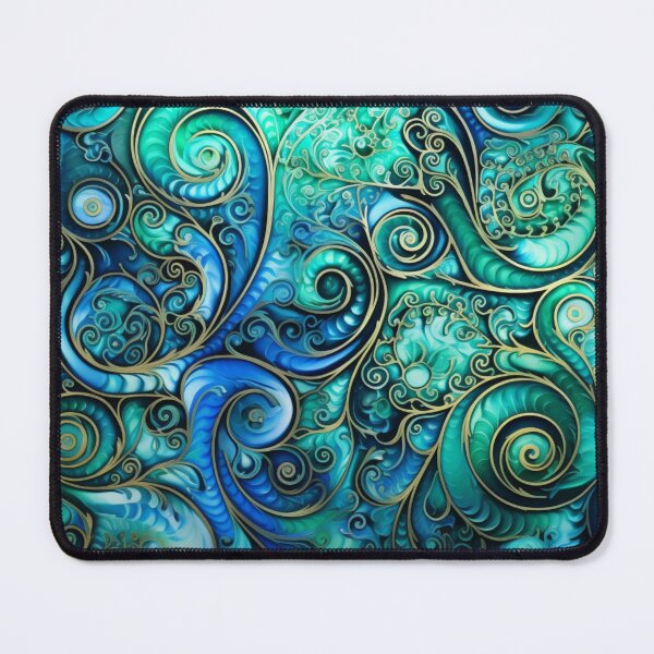 Item preview, New Zealand Māori Paua Pattern Koru Design 114 designed and sold by GrinGalore.