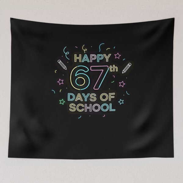 Item preview, Happy 67Th Day Of School Funny Meme 67 Kids Boys Teacher designed and sold by facegm.