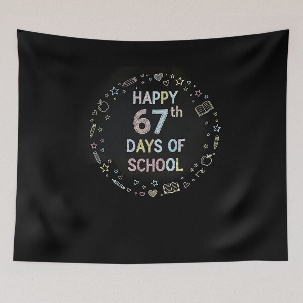 Item preview, Happy 67Th Day Of School Funny Meme 67 Kids Boys Teacher designed and sold by facegm.
