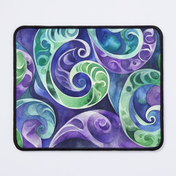 Item preview, New Zealand Māori Paua Pattern Koru Design 626 designed and sold by GrinGalore.