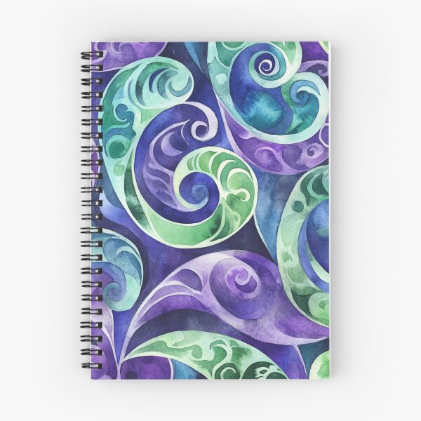 Item preview, New Zealand Māori Paua Pattern Koru Design 626 designed and sold by GrinGalore.