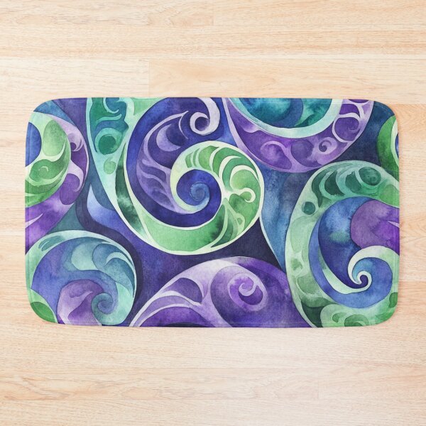 Item preview, New Zealand Māori Paua Pattern Koru Design 626 designed and sold by GrinGalore.