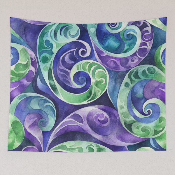 Item preview, New Zealand Māori Paua Pattern Koru Design 626 designed and sold by GrinGalore.