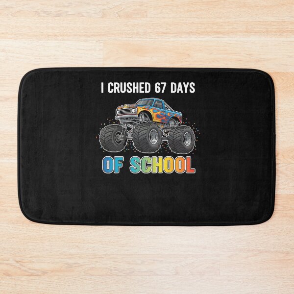 Item preview, I Crushed 67 Days Of School Monster Truck Design designed and sold by facegm.