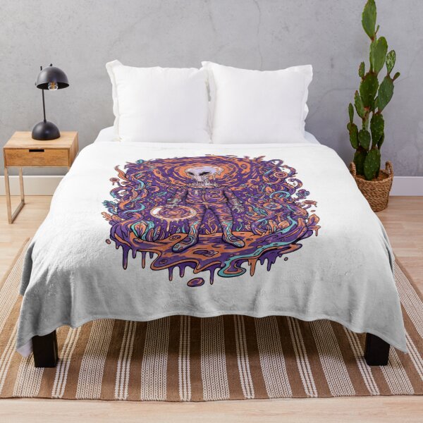 Item preview, Melting Alien Astronaut – Surreal Purple Cosmic Landscape designed and sold by bennasener.