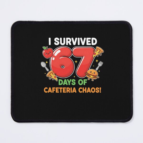 Item preview, I Survived 67 Days Of Cafeteria Chaos 67 Meme Lunch Lady designed and sold by facegm.