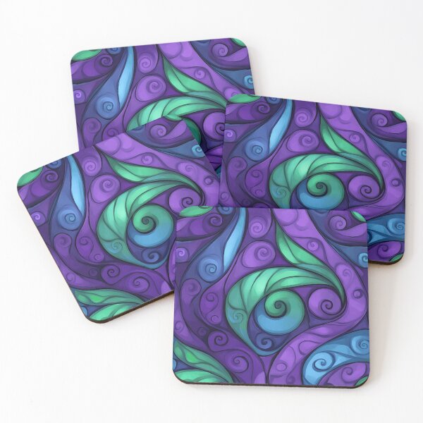 Item preview, New Zealand Māori Paua Pattern Koru Design 627 designed and sold by GrinGalore.