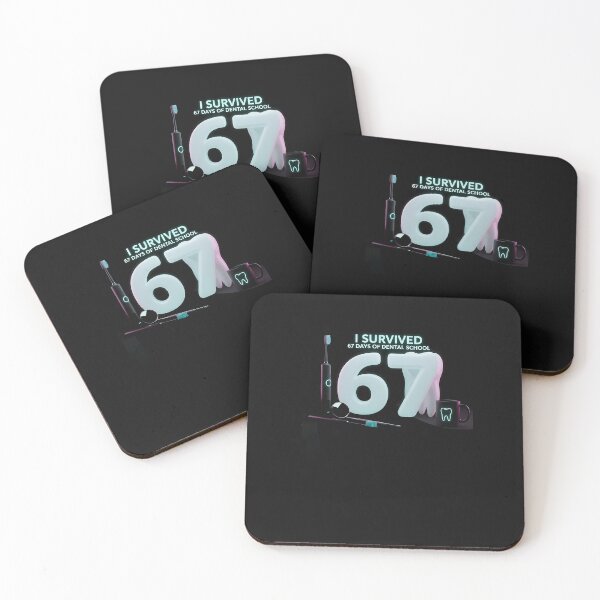 Item preview, I Survived 67 Days Of Dental School Students Teachers Gift designed and sold by facegm.