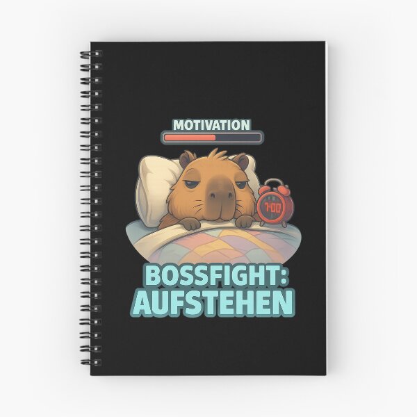 Item preview, Bossfight: Get up – Funny Capybara Motivational Design designed and sold by MOAVE-Design.
