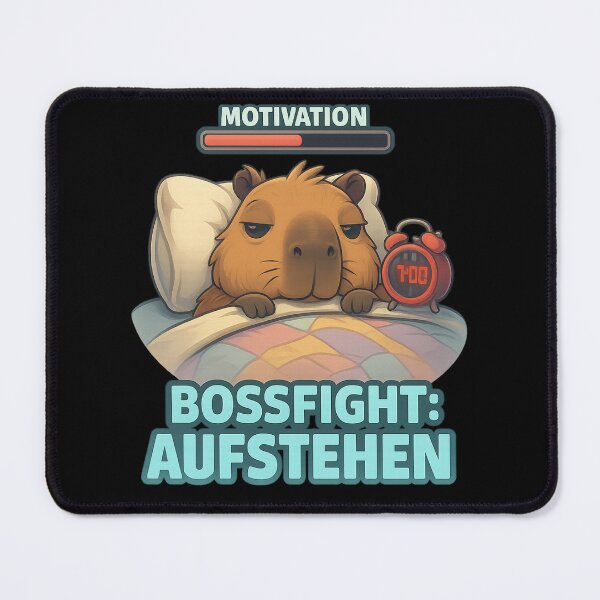 Item preview, Bossfight: Get up – Funny Capybara Motivational Design designed and sold by MOAVE-Design.