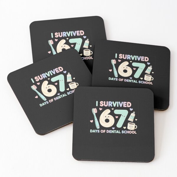 Item preview, I Survived 67 Days Of Dental School Students Teachers Gift designed and sold by facegm.
