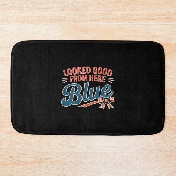 Item preview, Looked Good From Here Blue Funny Softball designed and sold by TechnicalSara.