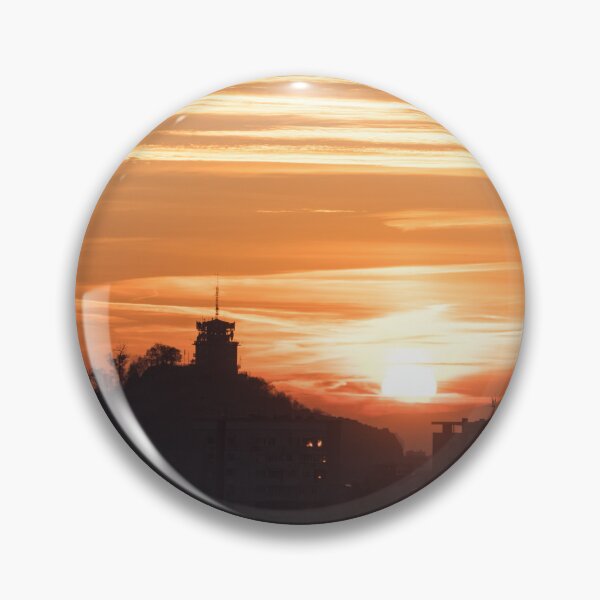 Item preview, Plovdiv Sahat Tepe Skyline Silhouettes at Sunrise designed and sold by Georgia Mizuleva.