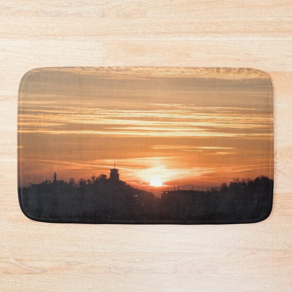 Item preview, Plovdiv Sahat Tepe Skyline Silhouettes at Sunrise designed and sold by Georgia Mizuleva.