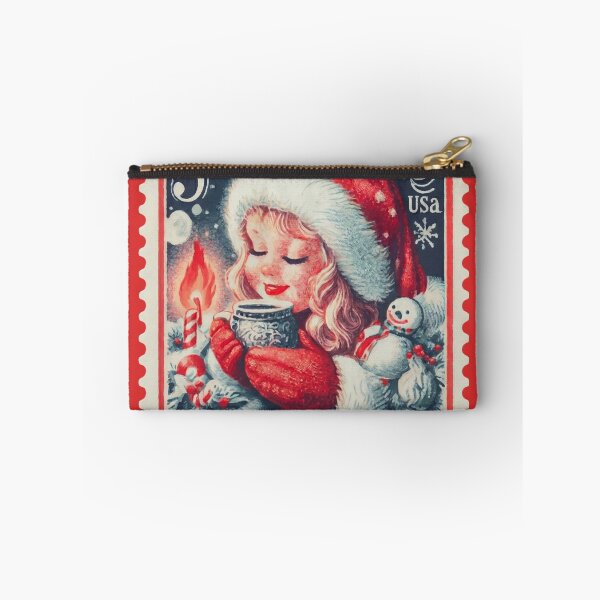 Item preview, Vintage Merry Christmas 5c US Postal Stamp - Festive Holiday Collectible designed and sold by Attire mukashaf.