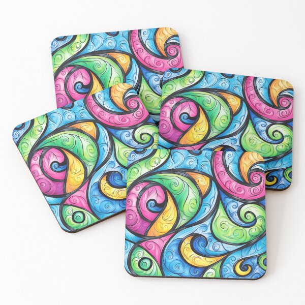 Item preview, New Zealand Māori Paua Pattern Koru Design 628 designed and sold by GrinGalore.