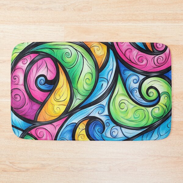 Item preview, New Zealand Māori Paua Pattern Koru Design 628 designed and sold by GrinGalore.