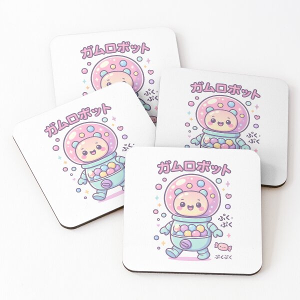 Item preview, Kawaii Bubblegum Robot – Cute Pastel Candy Machine Character designed and sold by Snackwear Apparel.